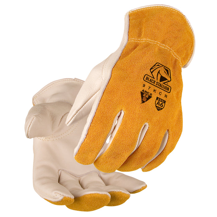 97KCR Arc Rated, ANSI A6 Cut Resistant Cowhide Drivers Glove (12 Pairs)