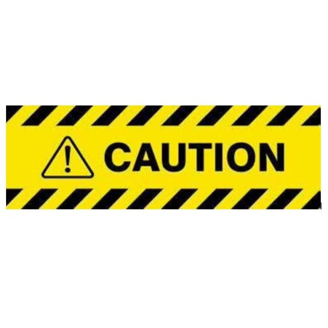 "CAUTION" Black/Yellow - Aluminum Safety Sign with 4 Holes, 36"x60"
