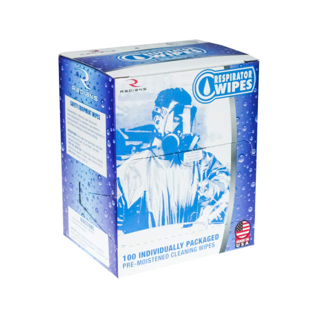 Respirator Wipes with 70% Isopropyl Alcohol (IPA) 100 Wipes per Box (Case of 10 Boxes)