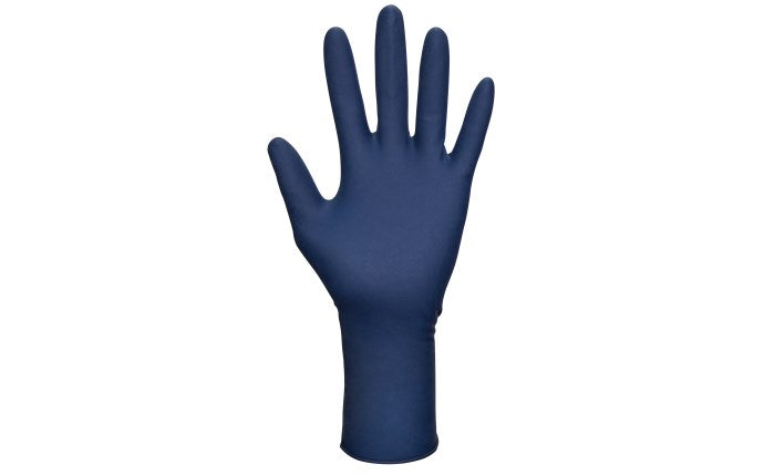 THICKSTER Latex Exam Grade Disposable Gloves, Blue, 14 mil, 50 Gloves per Box