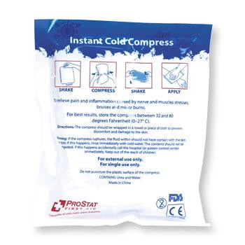 Instant Cold Compress First Aid Pouch, 5" x 6", Small