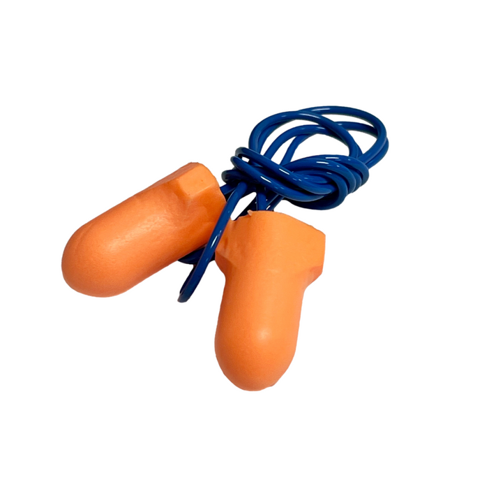 PIP Mega T-Fit T-Shape Disposable Soft Polyurethane Foam Ear Plugs, Corded - NRR 32 - 100 Pair/Box