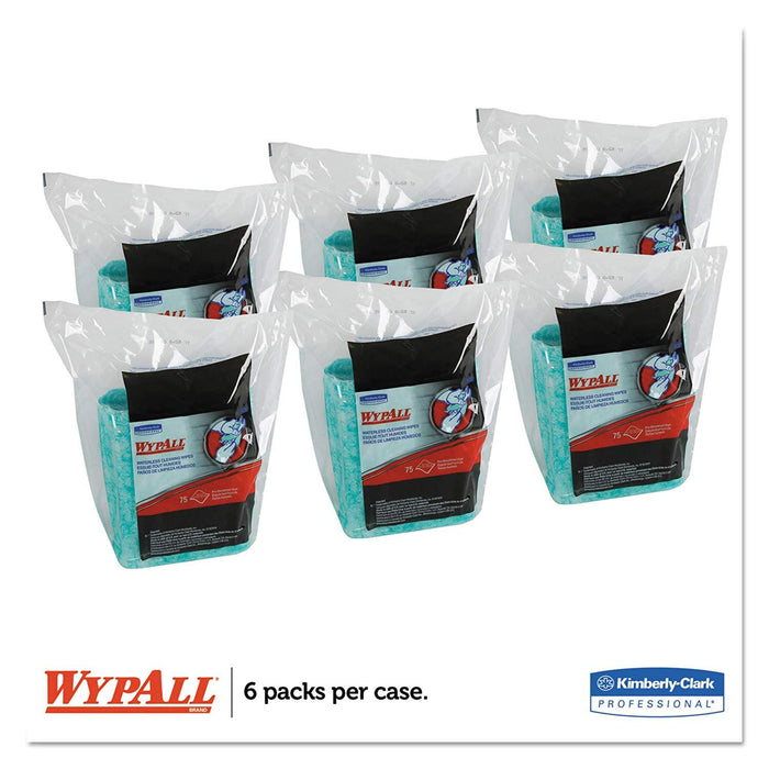 Wypall Waterless Industrial Cleaning Wipes, Cloth - 9.5" X 12" - 6 per Case