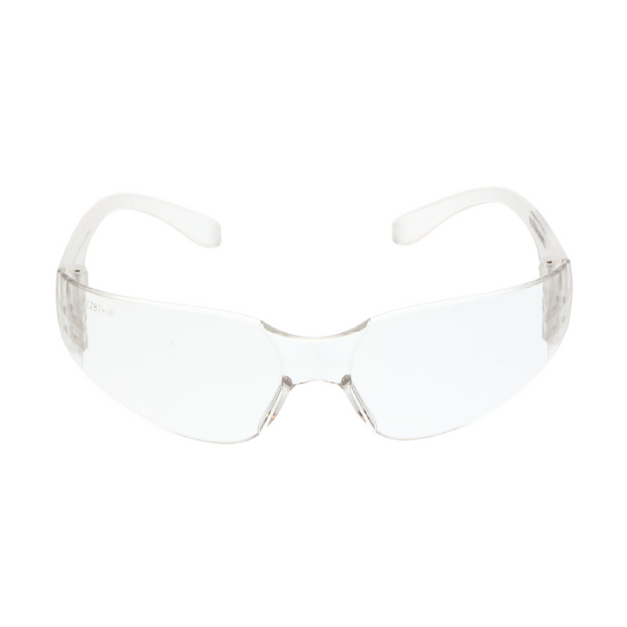 Clear Safety Glasses with Duramass Scratch Resistant Lens, Lightweight, ANSI Z87+