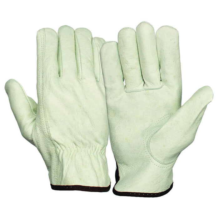 Keystone Thumb Value Grain Cowhide Leather Drivers Gloves, GL2001K (1 Pair)