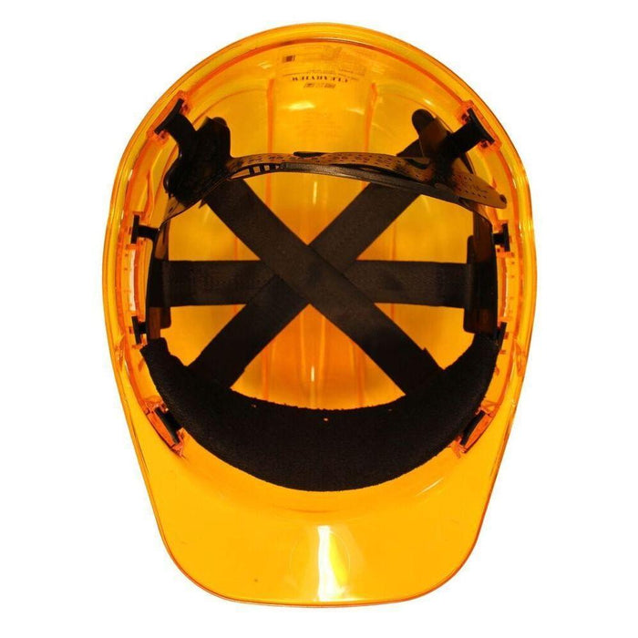 Portwest PV60 Peak View Vented Hard Hat with 6 Point Ratchet in Translucent Hi Vis Colors ANSI/ISEA Z89.1 TYPE II (Class C)