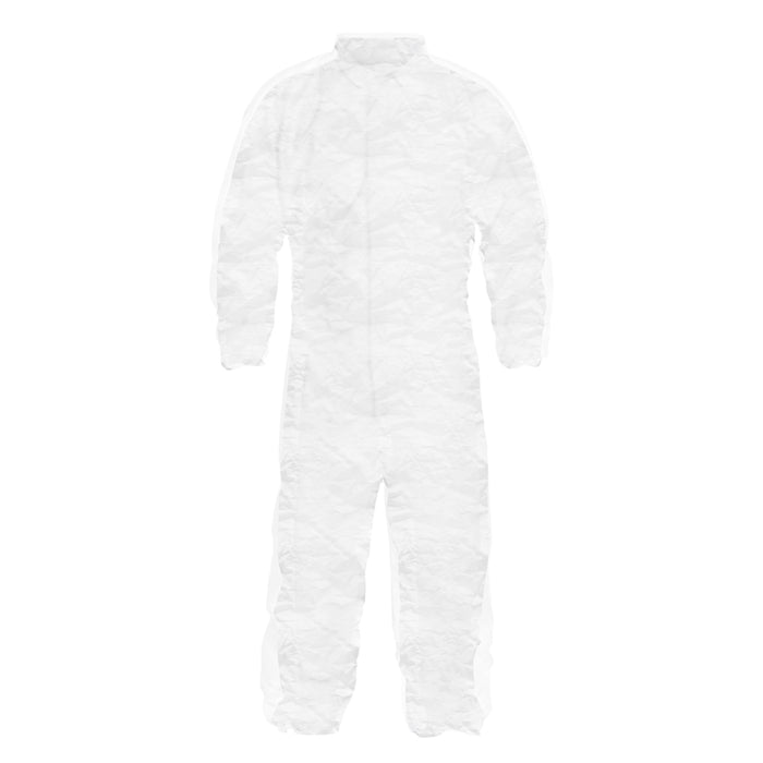 Polygard Medium Weight Coverall With Elastic Wrists & Ankles, LG (Case of 25)