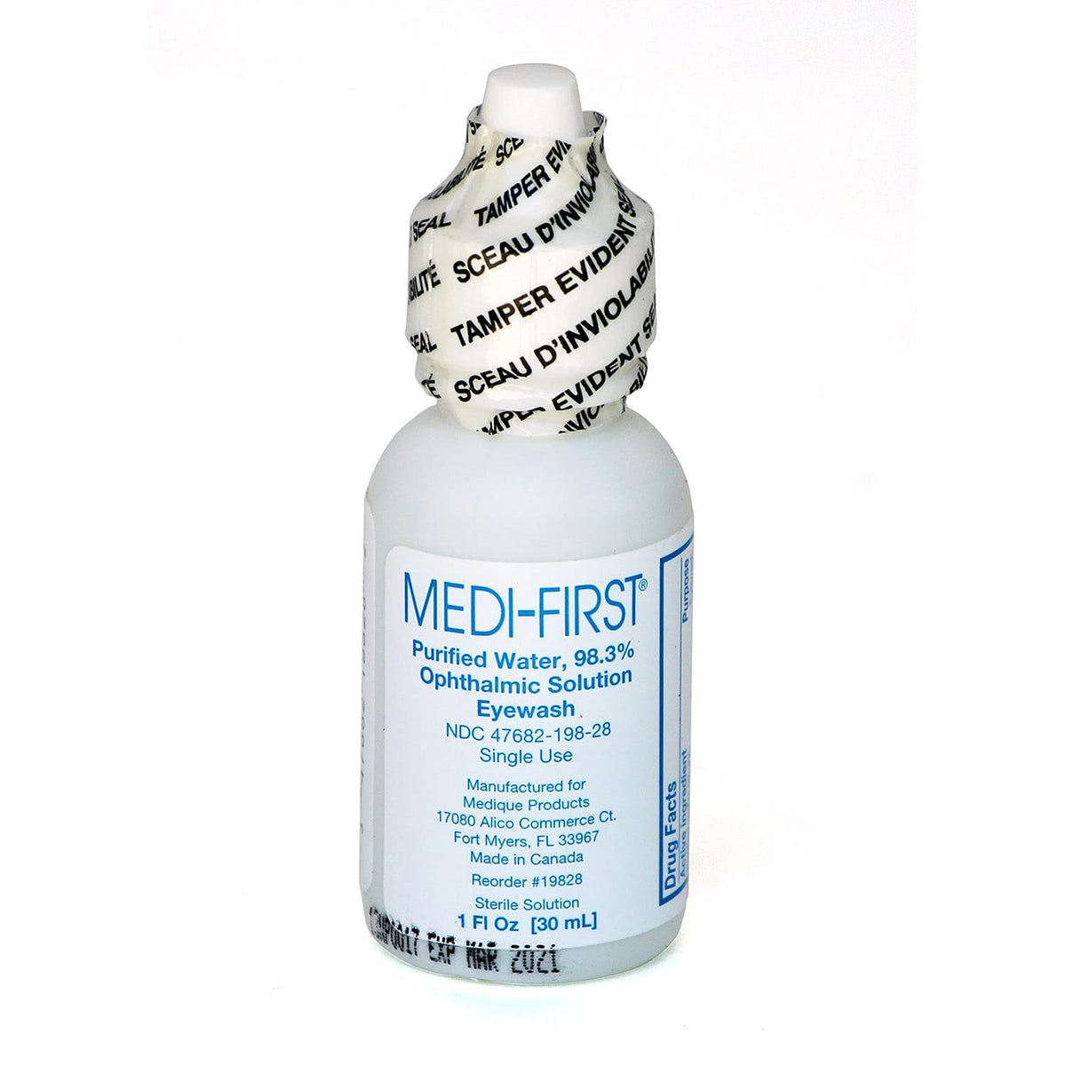 MediFirst Eye Wash Solution 1 Fl oz, 1 Bottle — ASA Safety Supply