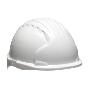 Evolution Deluxe 6151 Short Brim Hard Hat with HDPE Shell, 6-Point Polyester Suspension and Wheel Ratchet Adjustment