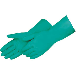 Green Nitrile, 22 Mil, Unlined - 18" Length, 2950SL (12 Pairs)