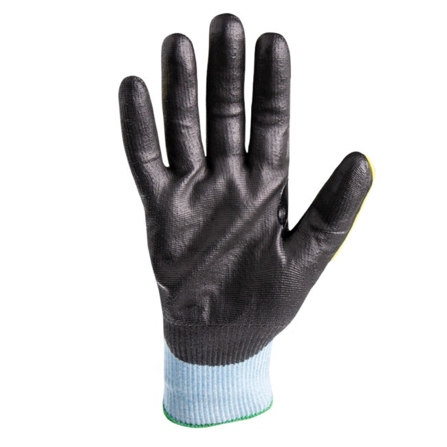 Hexarmor 3012 Helix Core, ANSI A5 Cut Resistant Glove, 15-gauge HPPE/Steel/Fiberglass/Polyester Blend, Polyurethane Palm Coating (1 Pair)