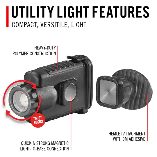 CST SHL2R - 500 Lumen Rechargeable, Focusable Side Light, 2 Lithium Batteries, 3 Mounts (SOLD IN PACKS OF 6)