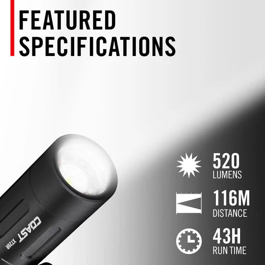 coast focusing rechargeable flashlight Coast XT20R