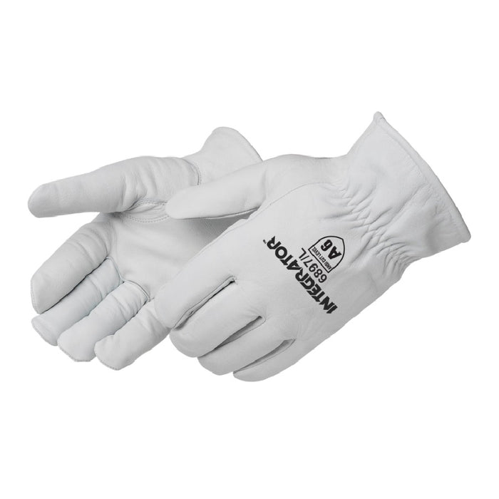 Intergrator ANSI A6 Cut Resistant, Para Aramid Lined, Goatskin Leather Driver Gloves, 6897