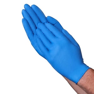 VGuard A1EA2 Blue Nitrile Powder Free Exam Gloves, 6 MIL, Chemo Rated (100 Gloves per Box)