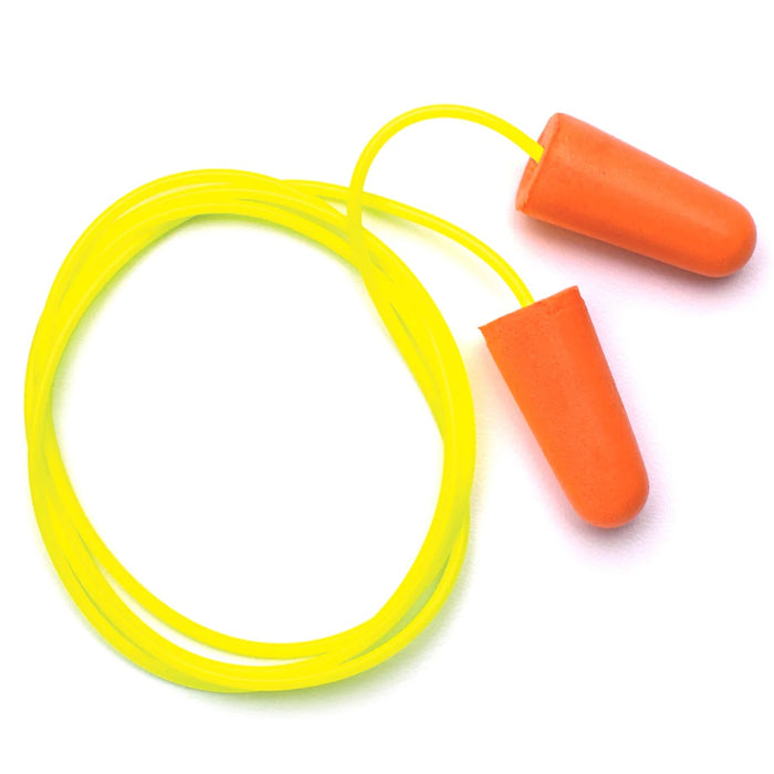 Pyramex DP1001 Orange Disposable Corded Earplugs, Box of 100 Pairs