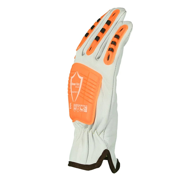 ANSI A6 Cut Resistant, Para Aramid Lined, Premium Goatskin Leather Impact Glove, EG6-2521 (1 Pair)
