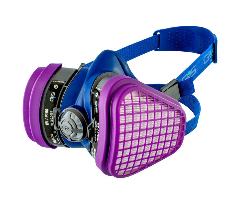 GVS Elipse OV P100 NIOSH Half Mask Respirator with Replaceable Cartridges, 1 Each