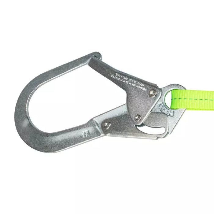 PRO 6' Energy Absorbing Lanyard: Dual Leg, Rebar Hook