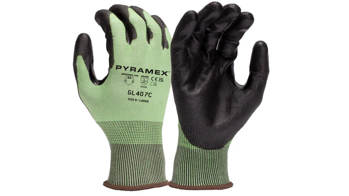 GL407C Polyurethane A4 Cut Resistant Gloves 18 Gauge - 1 Pair