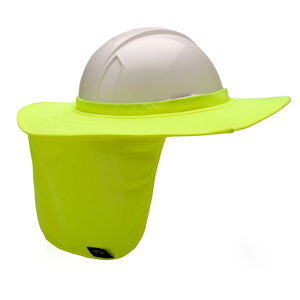 Pyramex HPSHADE30 Hard Hat Neck Shade Hi-Visibility Lime/Yellow