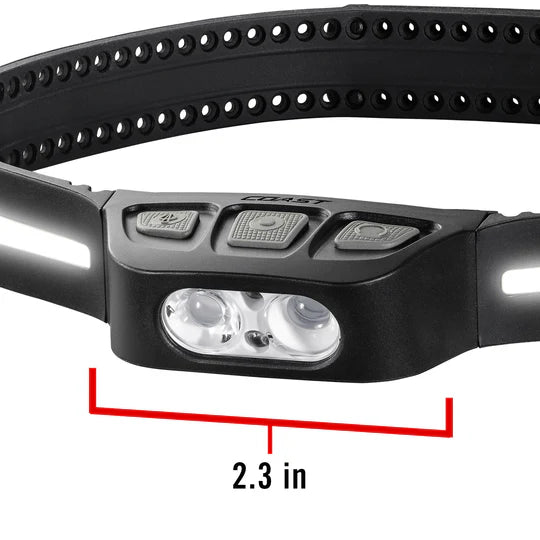 CST LHS500R - 500 Lumen Waterproof Rechargable LED Headlamp, 360 Degree Safety Lighting (SOLD IN PACKS OF 6)