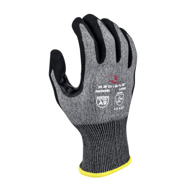 Radians RWG589 Sandy Foam Nitrile A9 HPPE Cut Glove