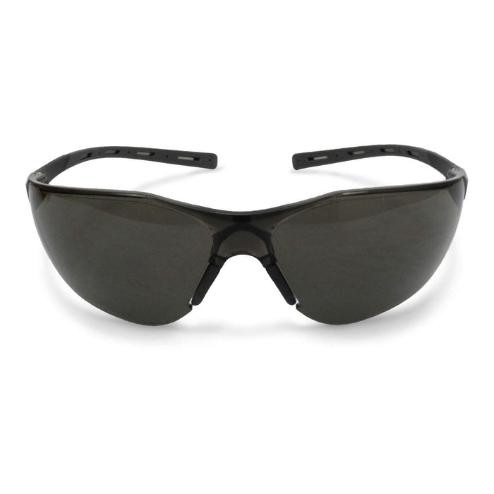 Radians Tecona Safety Eyewear w/ Extra-Long Rubberized Temples, Smoke Lens, 1 Pair