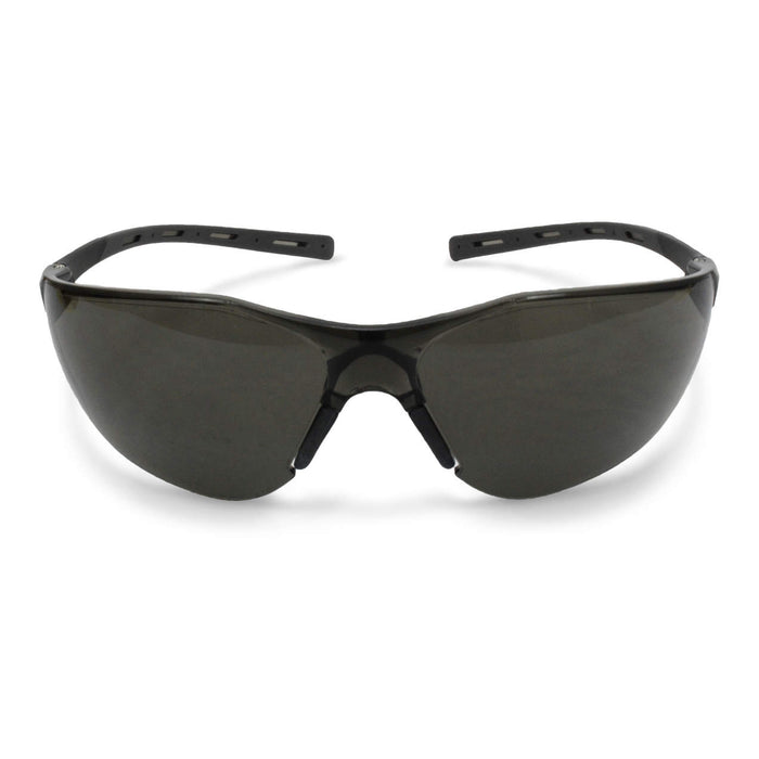 Radians Tecona Safety Eyewear w/ Extra-Long Rubberized Temples, Smoke Anti-Fog Lens, 1 Pair
