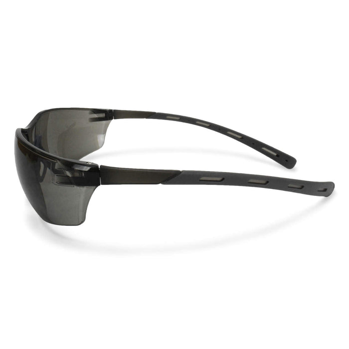 Radians Tecona Safety Eyewear w/ Extra-Long Rubberized Temples, Smoke Lens, 1 Pair