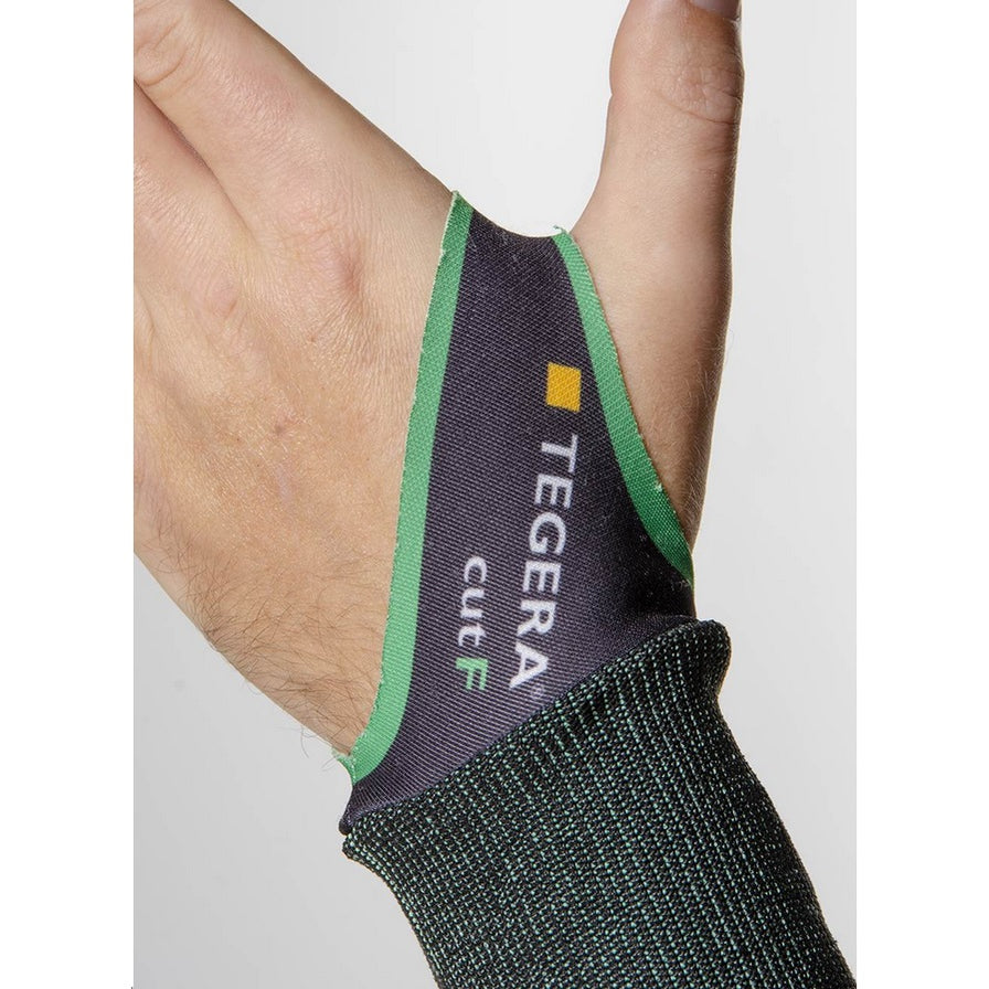 ANSI A6 Tegera 73 Cut Resistant Sleeve Black with Thumbhole, 1 Each ...