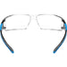 Iron - Fog Reader Premium Grade Anti - Fog Safety Glasses Blue Frame, Clear Lens with Bifocal - BHP Safety Products
