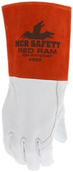 Red Ram Leather Welding Work Gloves Premium Grain Goatskin Leather (12 Pair)