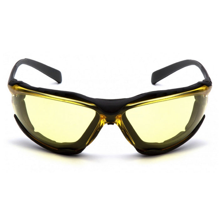 Pyramex Proximity Foam Padded Safety Glass with H2X Anti-Fog Lens, Black Frame - BHP Safety Products