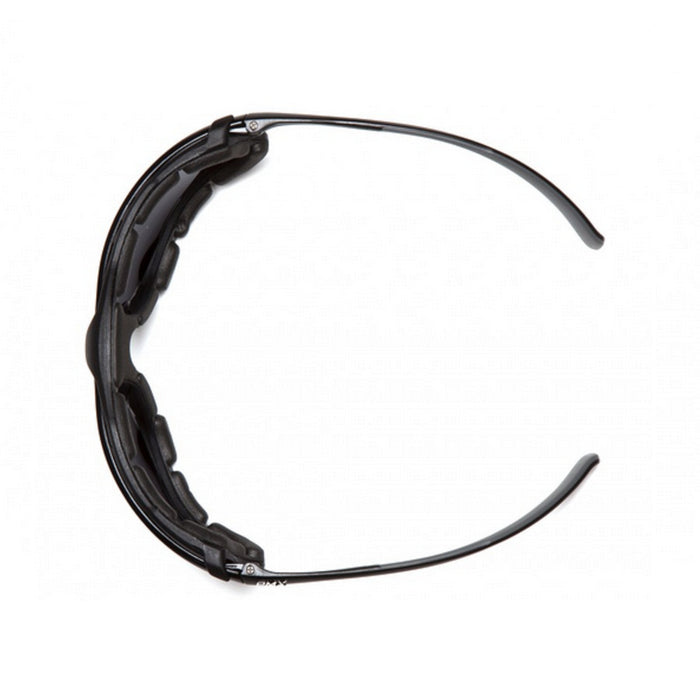 Pyramex Proximity Foam Padded Safety Glass with H2X Anti-Fog Lens, Black Frame - BHP Safety Products