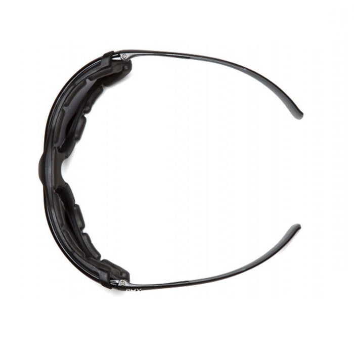 Pyramex Proximity Foam Padded Safety Glass with H2X Anti-Fog Lens, Black Frame - BHP Safety Products