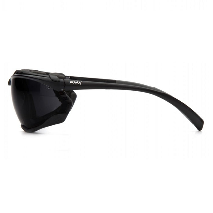 Pyramex Proximity Foam Padded Safety Glass with H2X Anti-Fog Lens, Black Frame - BHP Safety Products