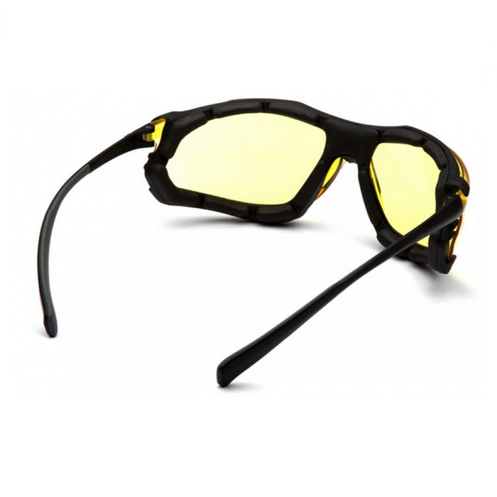 Pyramex Proximity Foam Padded Safety Glass with H2X Anti-Fog Lens, Black Frame - BHP Safety Products
