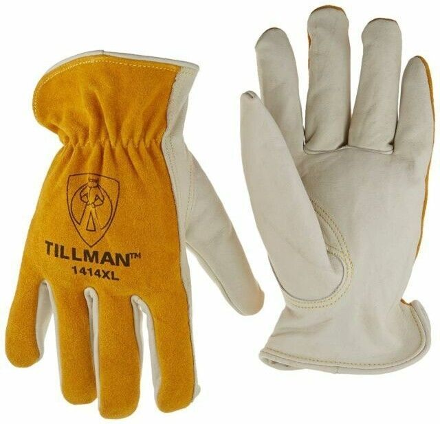 Tillman 1414 Top Grain/Split Cowhide Back Leather Drivers Glove - BHP Safety Products