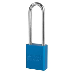 Aluminum Safety Lockout Padlock, Blue, A1107