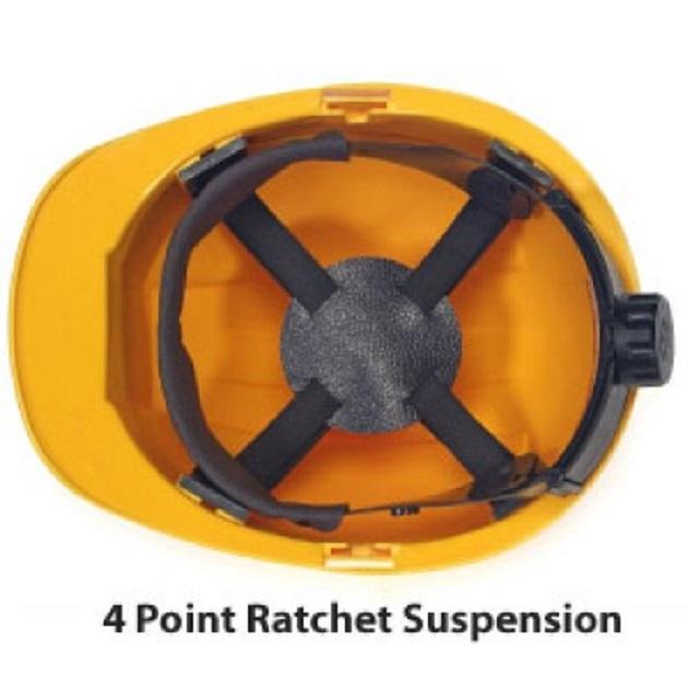 DuraShell Cap Style Hard Hat with 4 Point Ratchet Suspension