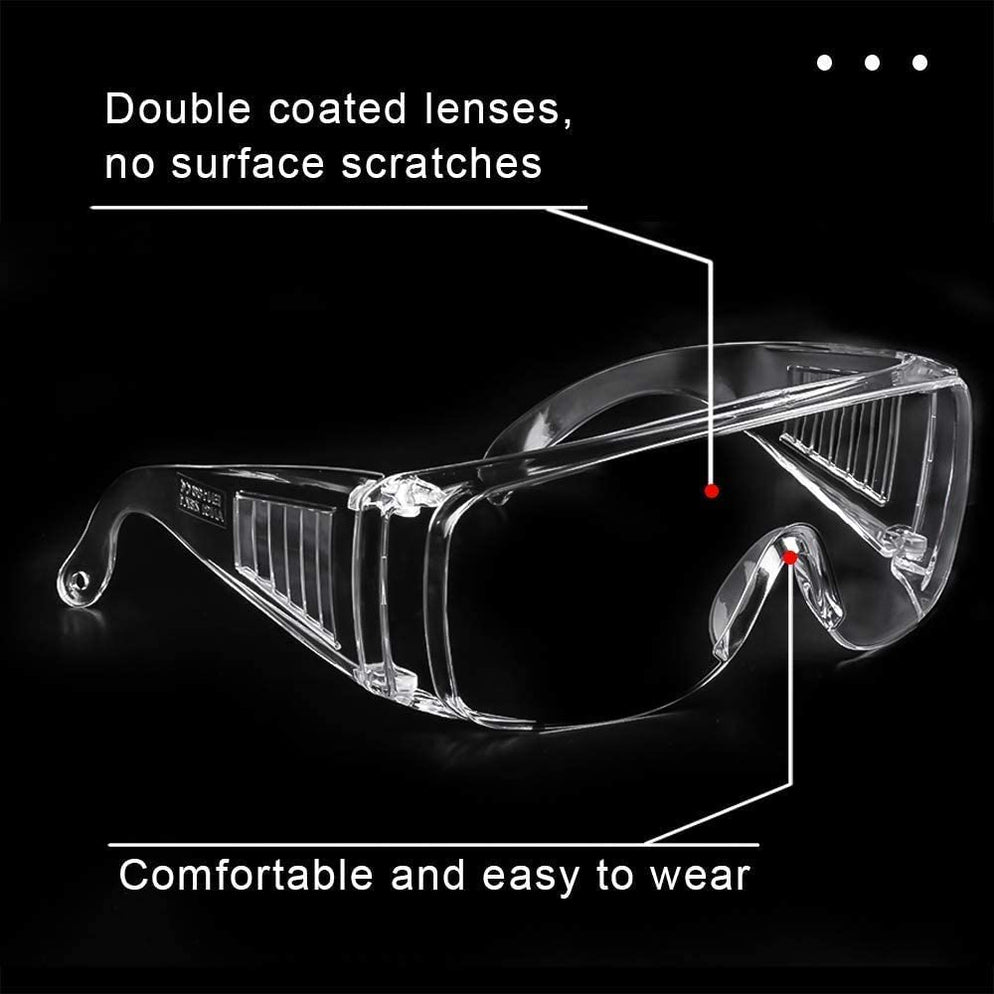 INOX Protective Eyewear Vented Safety Glasses over Glasses / Goggles ...