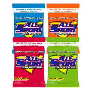 All Sport Powder Variety Sports Drink Mix, 32/2.5 Gallon Pouches, 4 Flavors, Case Yields 80 Gallons