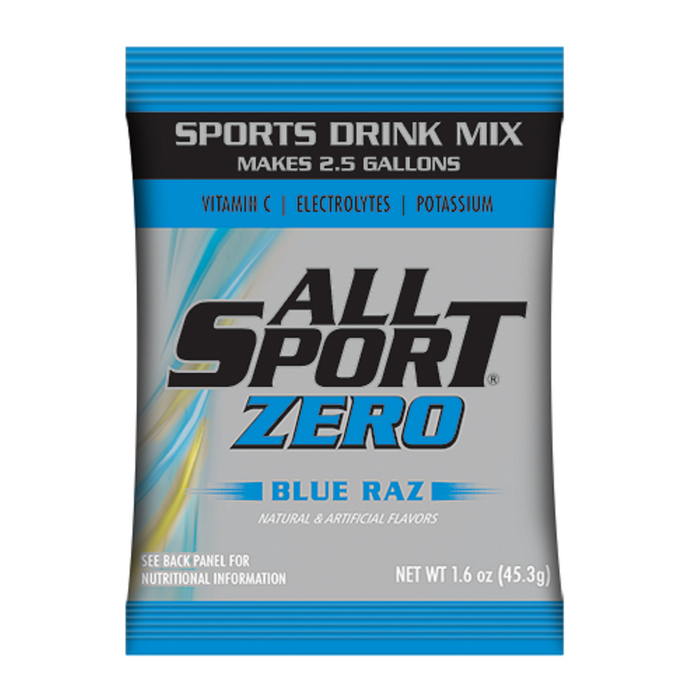 All Sport Zero Powder Variety Sports Drink Mix, Sugar Free, Zero Calories, 30/2.5 Gallon Pouches, 5 Flavors, Case Yields 75 Gallons