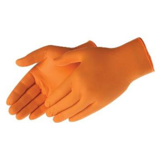 Duraskin II Powder-Free 4 Mil Disposable Nitrile Work Gloves Food Grade, 2010HO, Orange, 100 Per Box, Size XL
