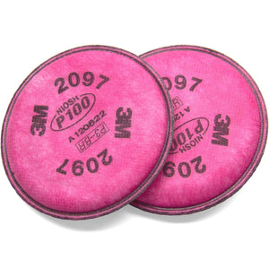 3M Particulate Filter 2097/07184(AAD), P100, with Nuisance Level Organic Vapor Relief