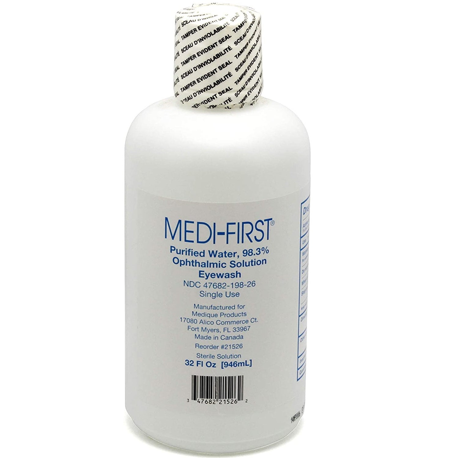 MediFirst Eye Wash Solution 32 Fl oz, 1 Bottle — ASA Safety Supply