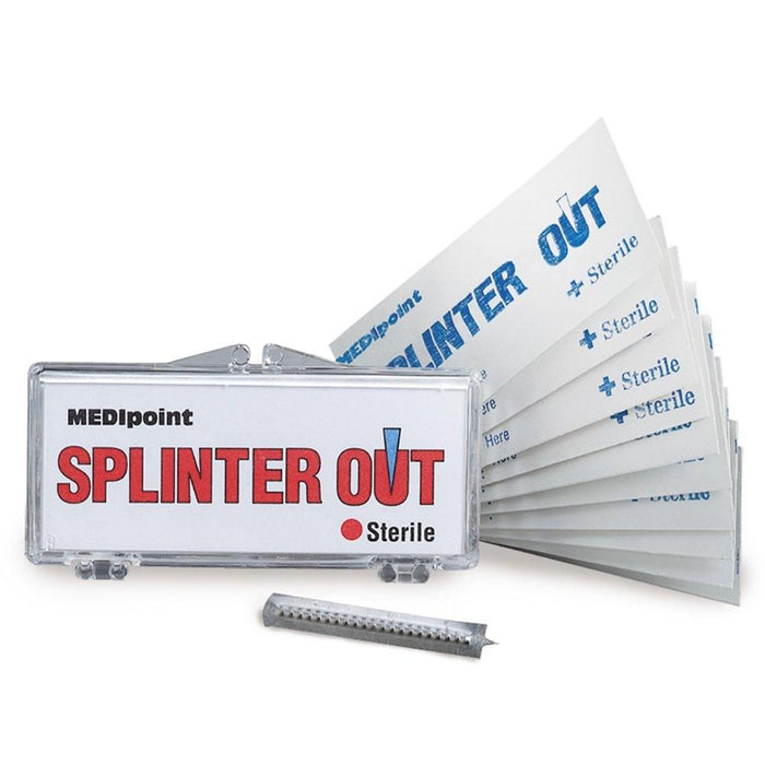 Medipoint Splinter Out Kit, Plastic Case of 10 Stainless Steel Removers