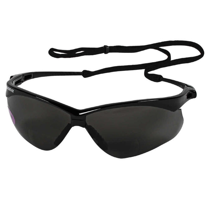 Kleenguard V60 Nemesis RX Readers Safety Glasses, Smoke Lens