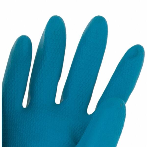 Liberty 2570SP Neoprene/Latex Liquid Proof Unsupported Glove with Flock line, Chemical Resistant, 28 mil Thickness, 13" Length, Blue/Yellow (Pack of 12)
